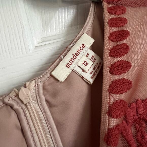 Sundance Love at First Sight Lace embroidered dress in Rust size 12 - Picture 3 of 6